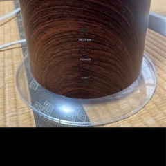 超音波式加湿器 インテリア タワー型 木目調の画像