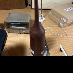 超音波式加湿器 インテリア タワー型 木目調の画像