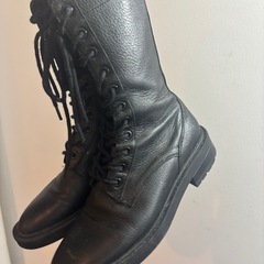 ZARA本革ブーツ24cm EU37サイズの画像