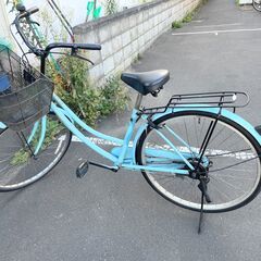 自転車26インチライトブルー中古【引取限定】