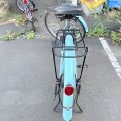 自転車26インチライトブルー中古【引取限定】