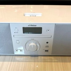Victor ミニ コンポ　iPod対応CDポータブルオーディオRD-N1-Wの画像