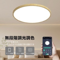 ※値引きできます！【新品箱入り】シーディングライト　8畳　木目調の画像