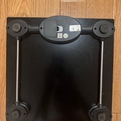 オシャレ 体重計 黒ガラスの画像