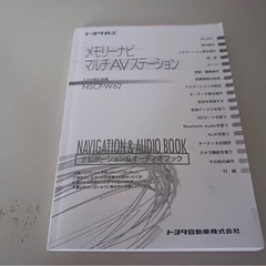 トヨタ純正メモリーナビの画像