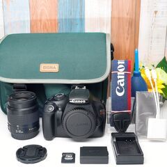 【全国送料無料】 Canon EOS Kiss X50✨ カメラバッグ付き✨ レンズセット ズームセット✨ 届いたらすぐに使えます✨ キヤノン キャノンの画像