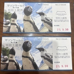 マリンワールド　特別入館券の画像