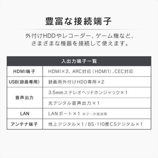 【受付終了】40V テレビ