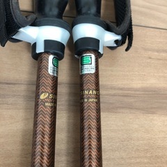 中古SINANO ウォーキングポール　伸縮可 身長130～180cm 2本杖
の画像