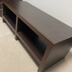【中古・無料】テレビボード　茶の画像