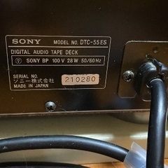 部品取り！DATデッキ SONY DTC–55ESの画像