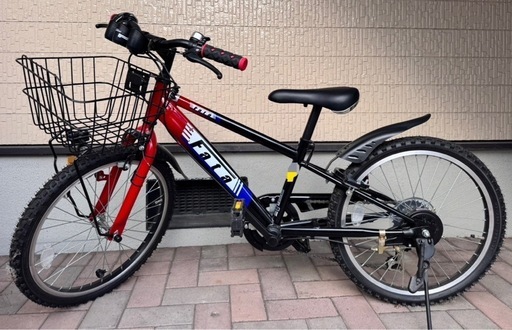 ジュニアサイクル 20インチ 青系 6段変速 fata 6段切替 ファータ