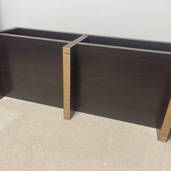 【中古・無料】テレビボード　茶の画像