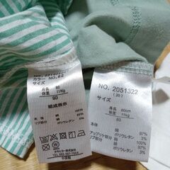 ベビー服　Tシャツの画像
