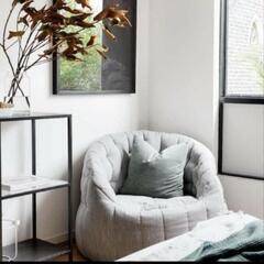 ［中古美品］Ambient lounge アンビエントラウンジ 1人用ソファ［グレー］の画像