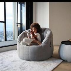 ［中古美品］Ambient lounge アンビエントラウンジ 1人用ソファ［グレー］の画像