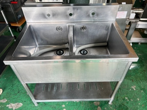 2槽シンク 900x600x770(+150)