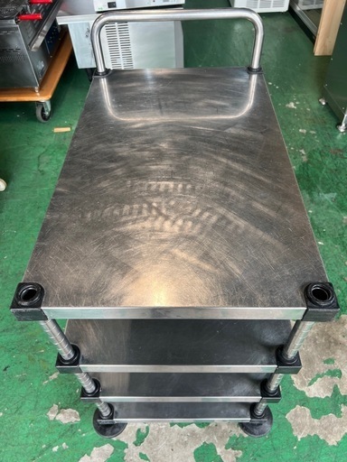 サービスワゴン カートキャスター付き 475x770x975