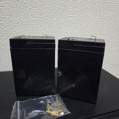 LONG WP4-6 6V 4Ahの充電式密閉型鉛蓄電池　今年6月に購入しましたが結局1度も使用してない未使用バッテリーお得な2個セット♪※直接手渡し限定で場所は東京都武蔵村山市の画像