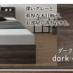 【大容量収納】ゾーンコイルマットレス付き ダブルの画像