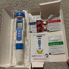 測定器 H2/ORP/PH/温度 4 in1測定器 水質検査 防水 濃度計塩分 高精度 水質測定の画像
