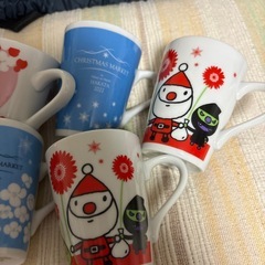 中古2018、2021.2022.2024年限定 クリスマスマーケットのマグカップ  7個の画像