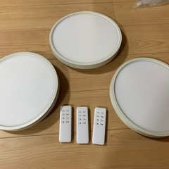 TALOYA LEDシーリングライト 薄型 6畳 24w リモコン 3個セットの画像
