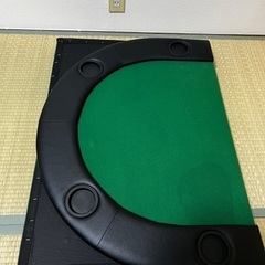 ポーカーテーブル　折りたたみ　テキサスホールデムの画像