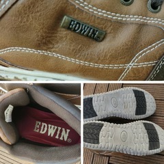 EDWIN エドウィン スニーカーハイカット　27cm 中古美品 の画像