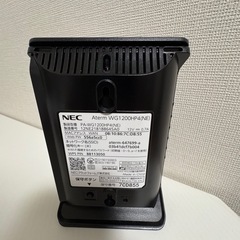 Wi-Fiルーター　NEC Aterm WG1200HP4の画像