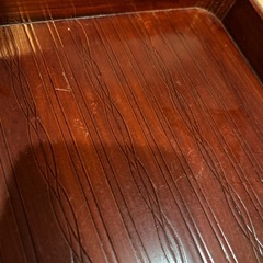 昭和初期　手作りの木製　塗りの懐石盆　手彫り模様　1〜5枚の画像