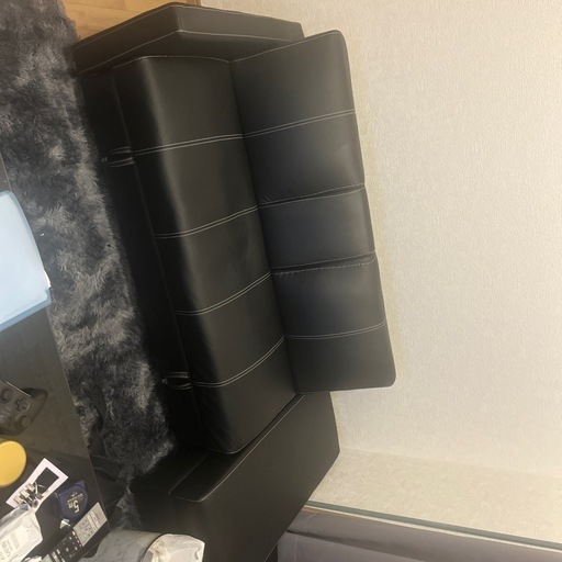 合成皮ソファーベット