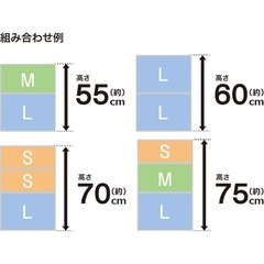 ［受付終了］ニトリ クローゼットケース セレスFD Lサイズ4個 Sサイズ2個の画像