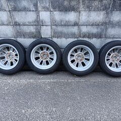 美品 ｽﾀｯﾄﾞﾚｽﾀｲﾔﾎｲｰﾙ4本ｾｯﾄ 中古 14ｲﾝﾁ 4.5J  PCD100 4穴 ワゴンR純正の画像