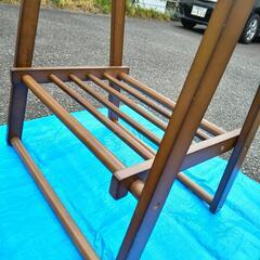 ■■■無料!!美品!!木製ハンガーラック■■■の画像