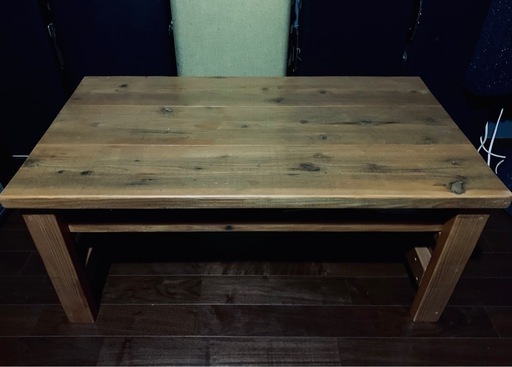 【オーダー価格55,000円 希少カラー】　OLD ASHIBA WOODPRO センター コーヒー ロー　テーブル リビング 家具