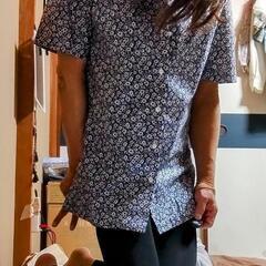 レディースメンズアロハシャッとレギンスリブセットの画像