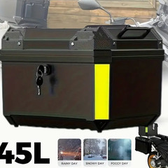 バイクボックス　 45L　バイク用リアボックス　トランク　大容量耐久性のあるABSバッグの画像
