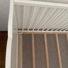 ベビーベッド、マットレス　baby bed ベビーガード　セットの画像