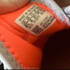 adidas スニーカー フルイドフロー オレンジグレーの画像