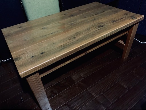 【オーダー価格55,000円 希少カラー】　OLD ASHIBA WOODPRO センター コーヒー ロー　テーブル リビング 家具