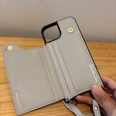 190 iPhone15 手帳型　ケース　肩がけ　ショルダーの画像