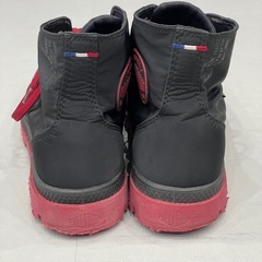 PALLADIUM 防水ハイカットシューズ 黒/赤　26.0の画像