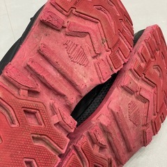 PALLADIUM 防水ハイカットシューズ 黒/赤　26.0の画像