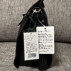 オーストリッチ黒ショルダーバッグ3way 新品※商品説明欄必読の画像