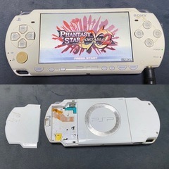 格安で！PSP2000  PSP3000の2つセットです。ソフト1本付き  ファンタジースターポータブルインフィニティの画像