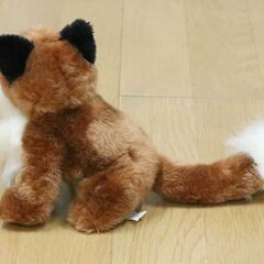 ぬいぐるみ　All New Materia　犬？オオカミ？　横10㎝×奥行き26㎝×高さ16㎝　中古品　【商品説明必読】の画像