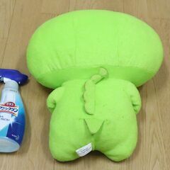 【8月24日　最終処分】　無料　ぬいぐるみ　デビガチャピン　横32㎝×高さ34㎝　クッション　アミューズメント専用景品　中古品の画像
