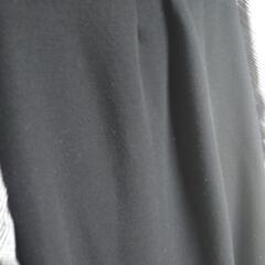 ワンピース   大きめМ  レディース  黒色  袖チェック  ゆったりの画像