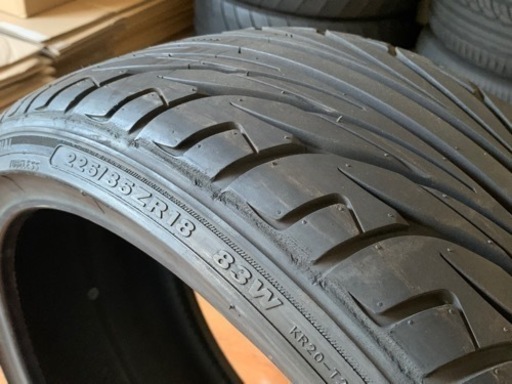 2021年製造 バリ溝 ケンダ カイザー KR20 225/35ZR18 2本 中古タイヤ 引っ張り ドリフト ドリケツ等に